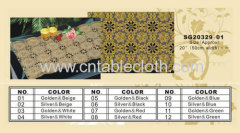 Golden PVC tablecloth