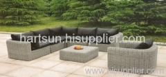 Outdoor furniture PE rattan sofa set