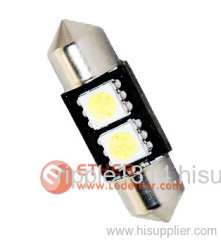 36mm 2LEDs 2W canbus license plate light