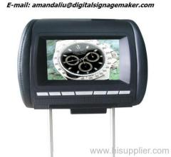 7'' 16:9 Vehicle/Taxi/Bus/Headrest LCD Advertising Player ad player