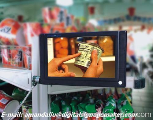 7'' 16:9 LCD Advertising Player ad screen in shops