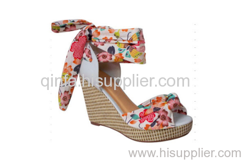 PRINTCLOTH WEDGE SANDAL