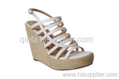 multi-strap wedge sandals