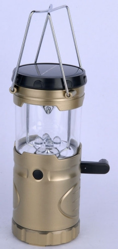5 LED Solar crank camping lantern