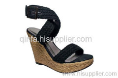 braid wedge sandal