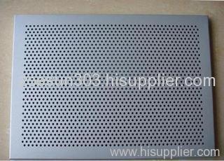 Perforated aluminum honeycomb panel