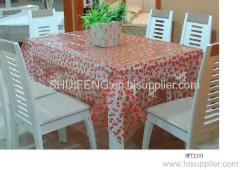 printed vinyl table cloth