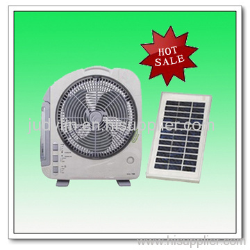 solar Oscillating Rechargeable Box Fan