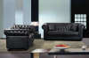 black PU sofa,391#,L2+L3 for living room