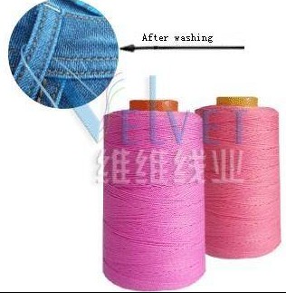 Velve poly wrapped poly core sewing thread