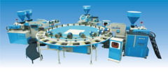 Rotary Table Type Full-Auto Plastic Four Colour Sole Injecting Moulding Machine