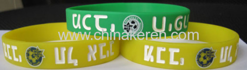 color in and printed silicone bands