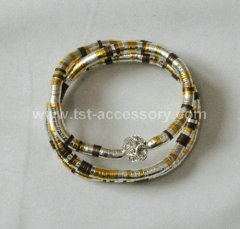 gold bendy snake necklace