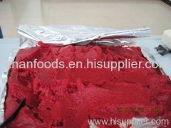 tomato paste in drum