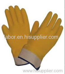 latex gloves with woven linerLA5213