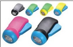 5 LED hand press flashlight