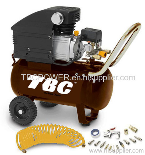 2.5HP 6-gal horizontal air compressor