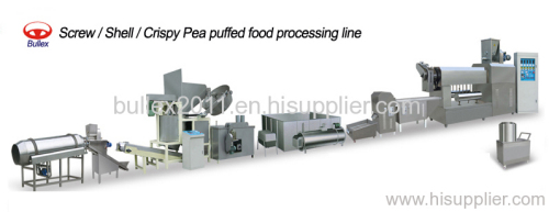 Screw/Shell/Crispy Pea Inflating Food Processing Line