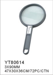 magnifier with plastic handle