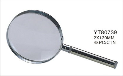 Metal handle magnifier