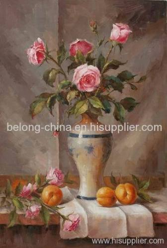chinese flower oil painting
