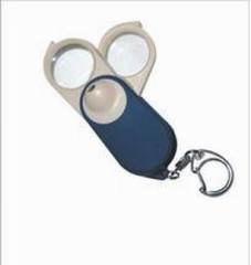 3X keychain Magnifier with LED light