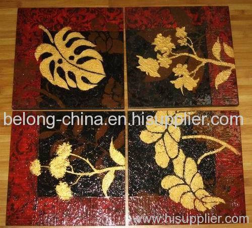 usa style flower oil painting
