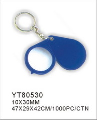 Foldable keychain magnifier
