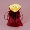 Satin Gift Bag with Embroidery Logo