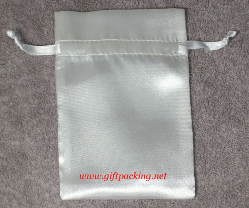 Satin Gift Bag with Embroidery Logo