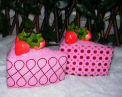 Cherry Steamed Bread Roll Towel Cake