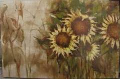 sun flower oil painting