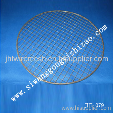 chromed barbecue grill mesh