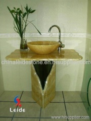 Onyx countertop basin