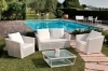 Outdoor rattan furniture sofa set