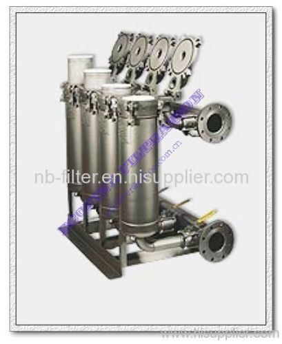 Parallel Stainless Steel Bag Filter Housings