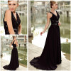 classic black evening dress