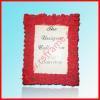 rose model wedding red resin photo frame