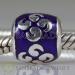 European style zen purple flower charms