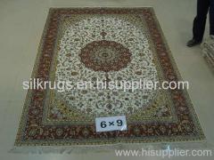 handmade spun silk carpet