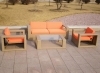 Patio wicker rattan furniture sofa set