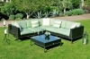 Outdoor stainless steel rattan sofa set