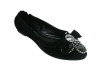 Rhinestone Bow Flat Shoe