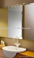 Hotel bathroom mirror heating pad with mirror demisting
