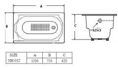 drop in bathtub