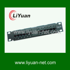 10" cat 5e patch panel