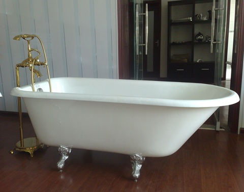60'' inch cast iron bathtub
