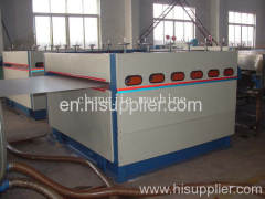 Hollowness grid board extrusion production line