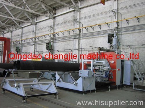 HDPE Large-diameter Hollowness Wall Winding Pipe Extrusion Line