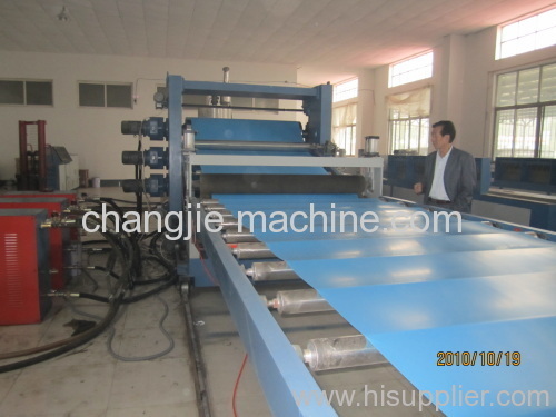 pvc sheet making unit